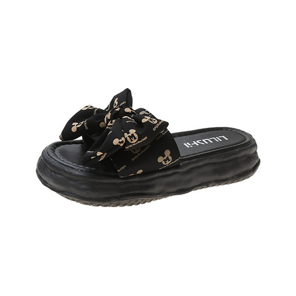 Γυναικείες παντόφλες με κορδέλα σε τρία χρώματα