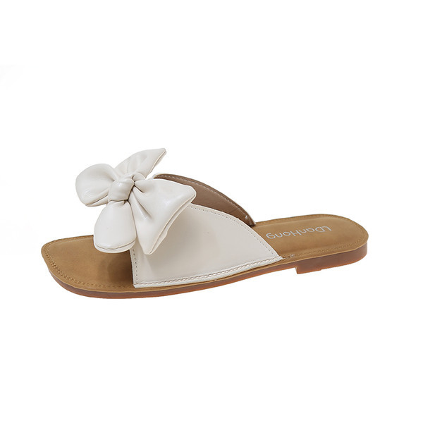 Ženske casual papuče sa trakom od eko kože
