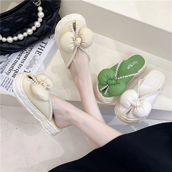 Novi model ženskih papuča sa perlicama u tri boje