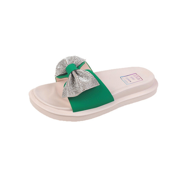 Γυναικείες casual παντόφλες με κορδέλα