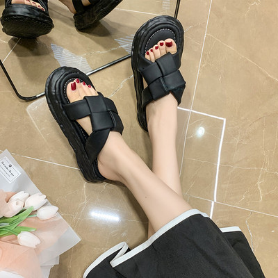 Παντόφλες Casual Platform Cross Strap