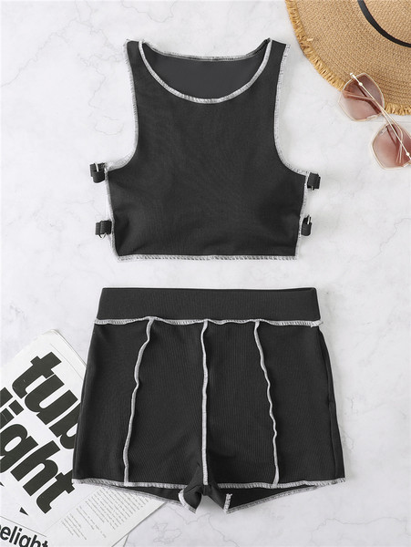 Novi model ženskog dvodijelnog kupaćeg kostima s gornjim dijelom grudi i donjim dijelom visokog struka