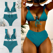 Moderan zeleni dvodijelni kupaći kostim