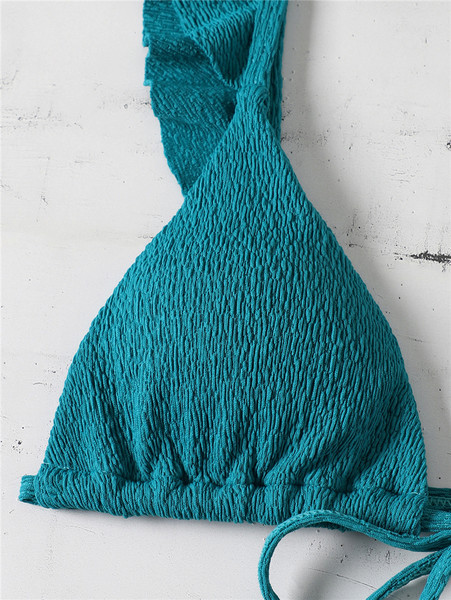 Moderan zeleni dvodijelni kupaći kostim