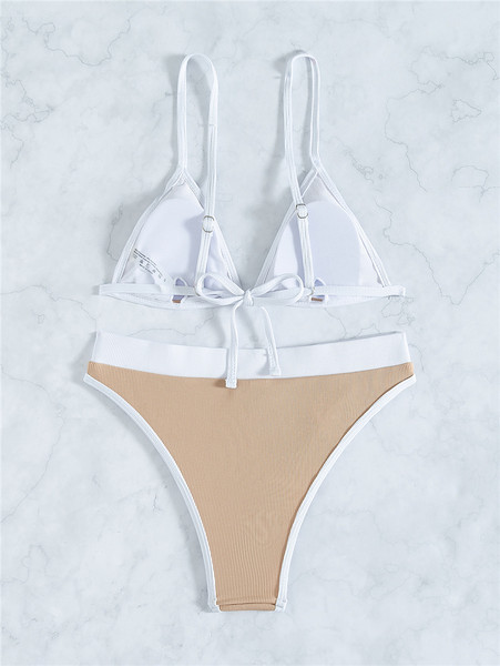 Ženski kupaći kostim čistog uzorka na vezanje