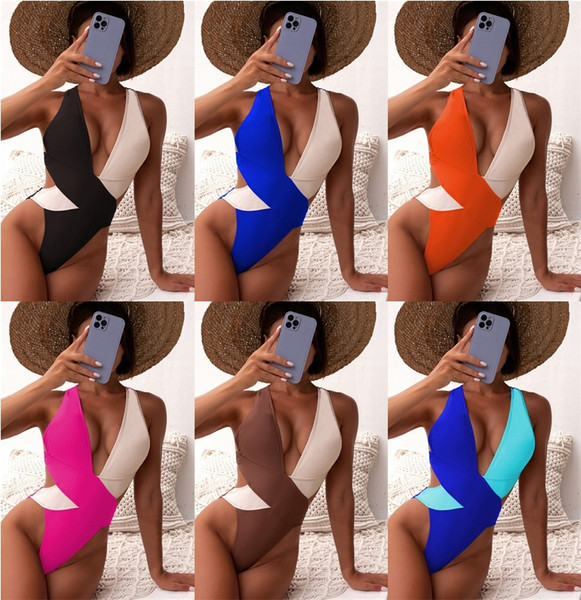 Ženski jednodijelni kupaći kostim visokog kroja