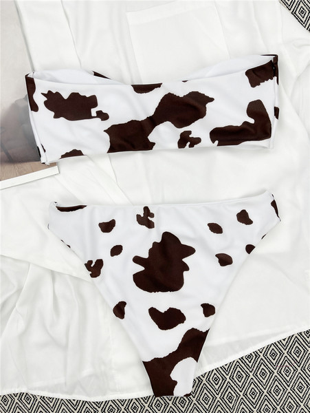 Ženski dvodijelni kupaći kostim sa animal printom