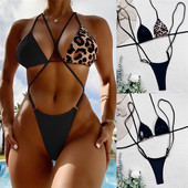 Ženski izrezani kupaći kostim na vezanje