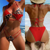 Novi model ženskog kupaćeg kostima sa životinjskim uzorkom - dvodijelni