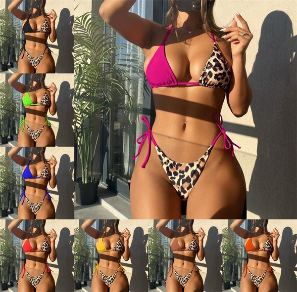 Moteriškas dviejų dalių suvarstomas maudymosi kostiumėlis