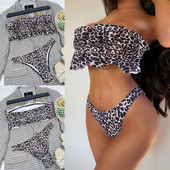 Νέο μοντέλο λεοπάρ μαγιό με βολάν
