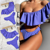 Γυναικείο μαγιό μεβολάν σε μωβ χρώμα