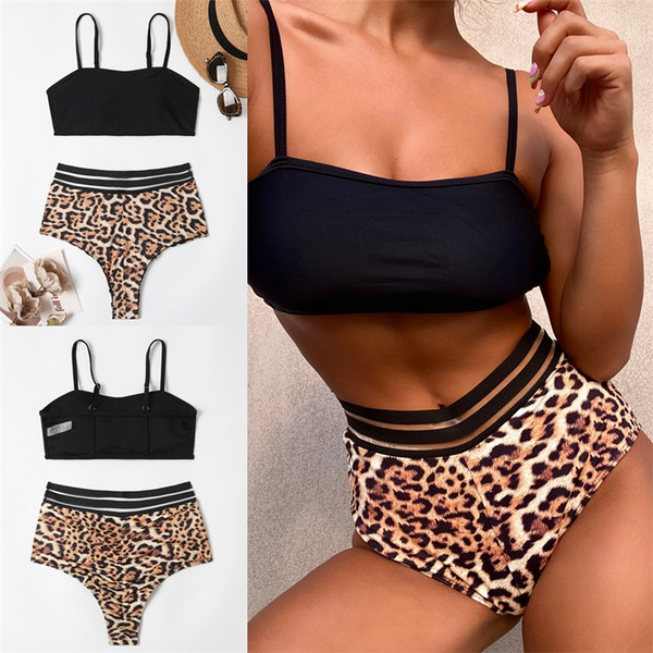 Dvodijelni kupaći kostim sa životinjskim uzorkom