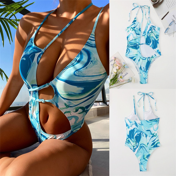 Ženski jednodijelni kupaći kostim s izrezima