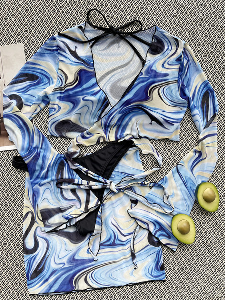 Γυναικείο μοντέρνο μαγιό σε τέσσερα μέρη