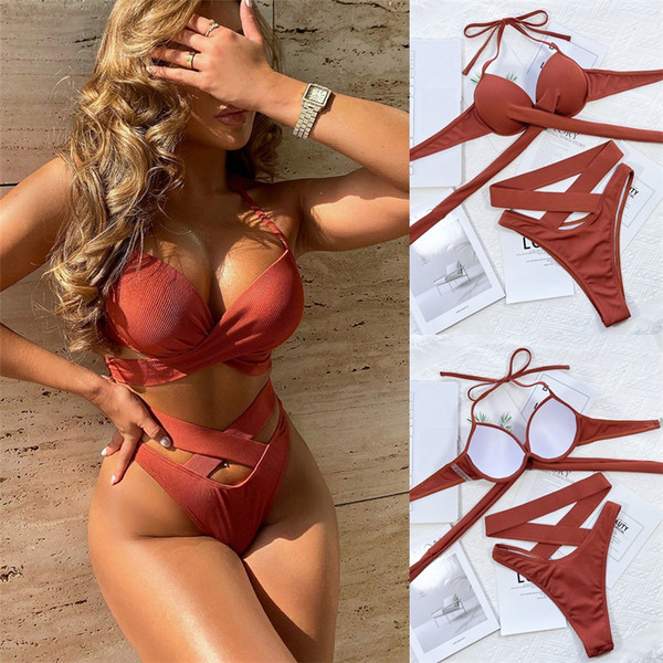 Ženski kupaći kostim s križnim naramenicama