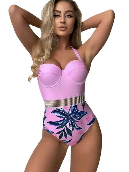 Ženski jednodijelni kupaći kostim s čvrstim košaricama