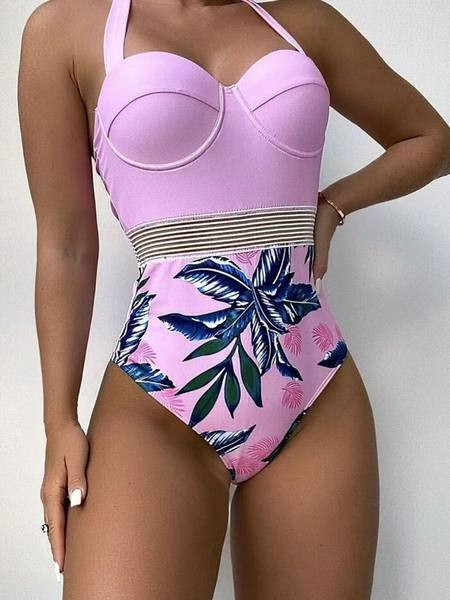 Ženski jednodijelni kupaći kostim s čvrstim košaricama