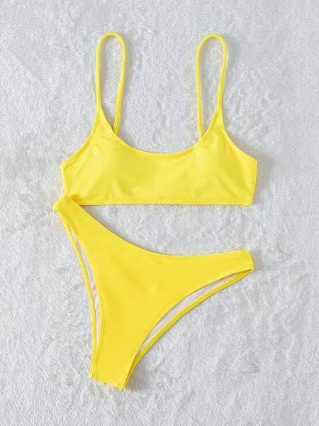 Ženski dvodijelni kupaći kostim čistog uzorka