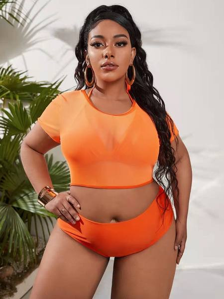 Ženski trodijelni kupaći kostim - veličine do 4XL