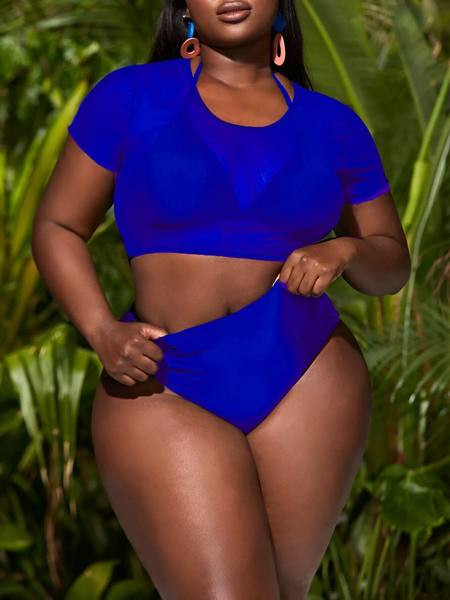 Ženski trodijelni kupaći kostim - veličine do 4XL