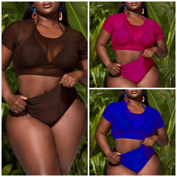 Ženski trodijelni kupaći kostim - veličine do 4XL