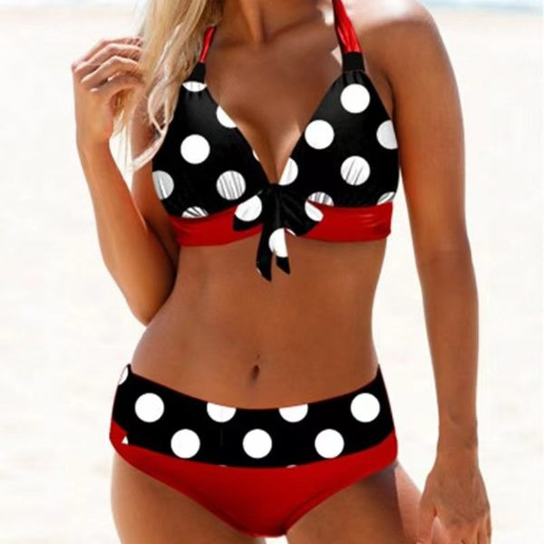 Ženski dvodijelni kupaći kostim s trakom