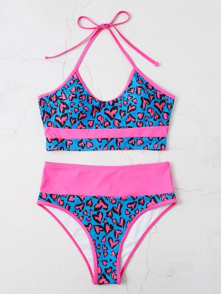 Dámske dvojdielne plavky so zvieracou potlačou