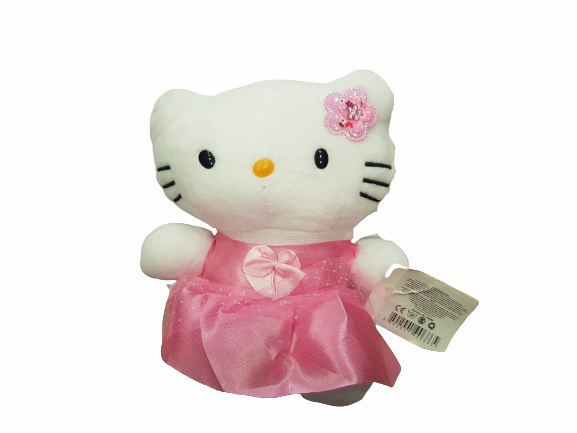 Играчка Hello Kitty, С рокля, Плюшена, 20 см