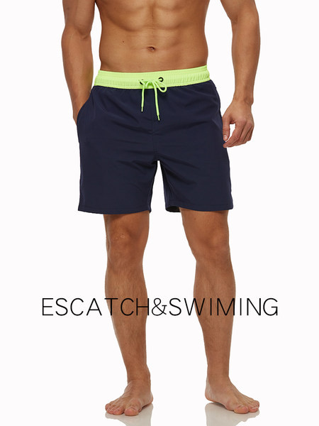 Costume de baie pentru bărbați cu uscare rapidă, cu șireturi și buzunare