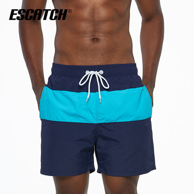 Ανδρικό πολύχρωμο σορτς παραλίας με κορδόνια