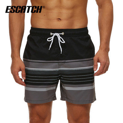 Ανδρικό πολύχρωμο σορτς παραλίας με κορδόνια