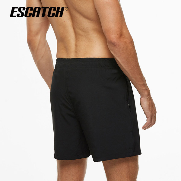 Jednobojne muške kratke hlače za plažu s vezicama