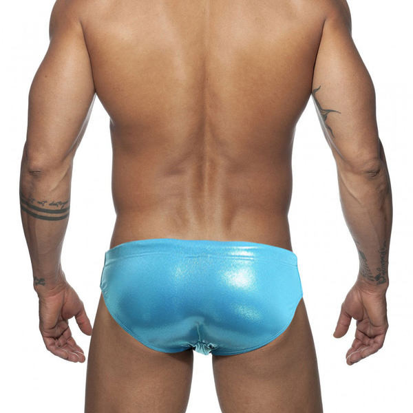 Muške kupaće gaćice sa sjajnim efektom i vezicama