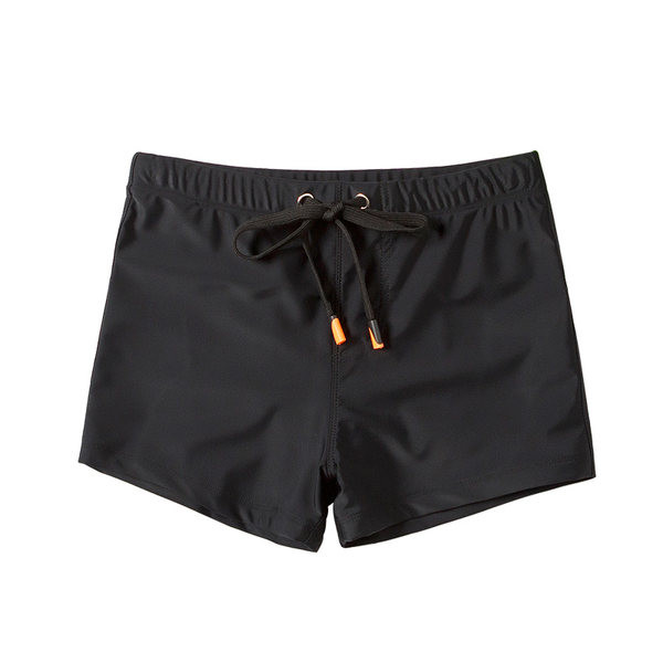 Boxer de plajă pentru bărbați, de culoare uni, cu șireturi