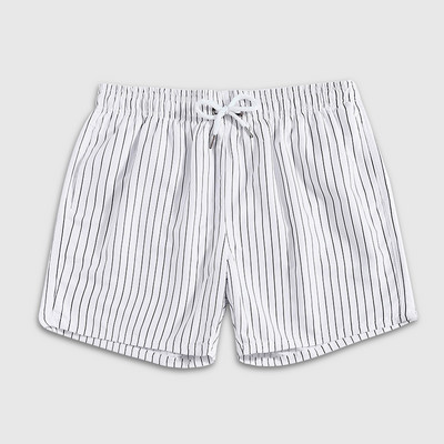 Σορτς μαγιό ριγέ με κορδόνια