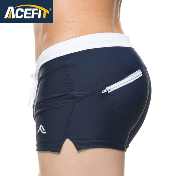 Vīriešu peldkostīms ar kabatu - boksera tipa