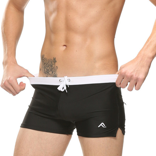 Vīriešu peldkostīms ar kabatu - boksera tipa