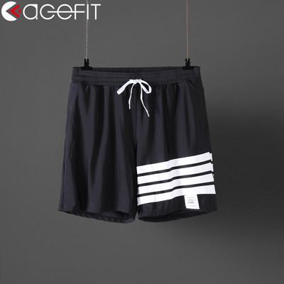 Μαγιό σορτς με ελαστική μέση και γραβάτες