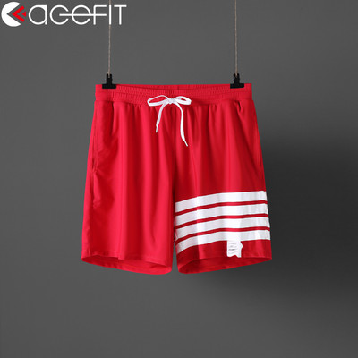 Μαγιό σορτς με ελαστική μέση και γραβάτες