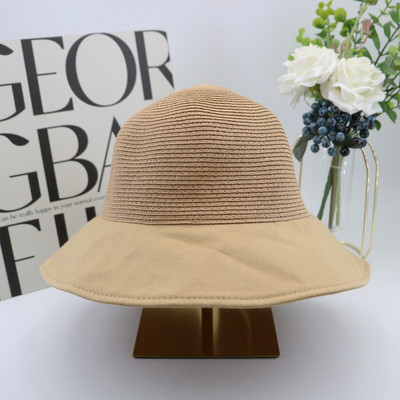 Γυναικείο καλοκαιρινό καπέλο με φαρδύ γείσο και κορδέλα