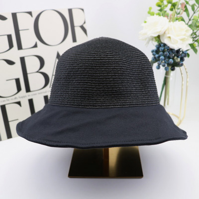 Γυναικείο καλοκαιρινό καπέλο με φαρδύ γείσο και κορδέλα