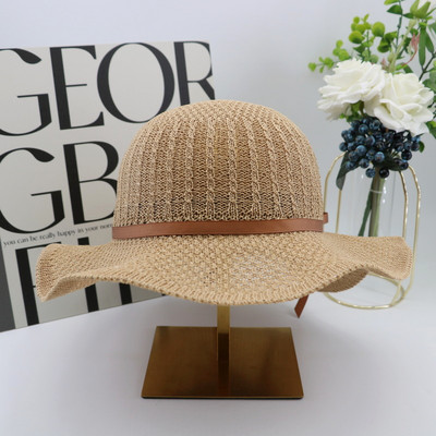 Γυναικείο καπέλο με φαρδύ γείσο - τρία χρώματα