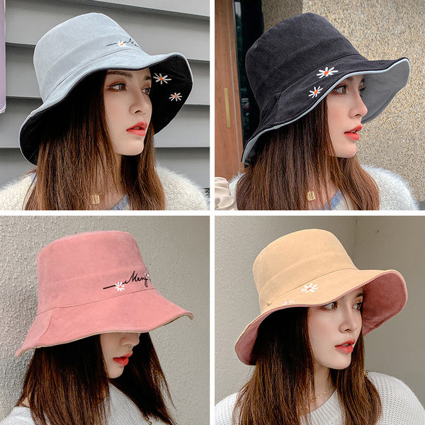 Γυναικείο καπέλο - με στάμπα μαργαρίτα