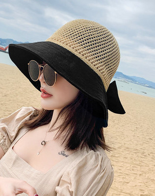 Γυναικείο καπέλο ηλίου με κορδέλα
