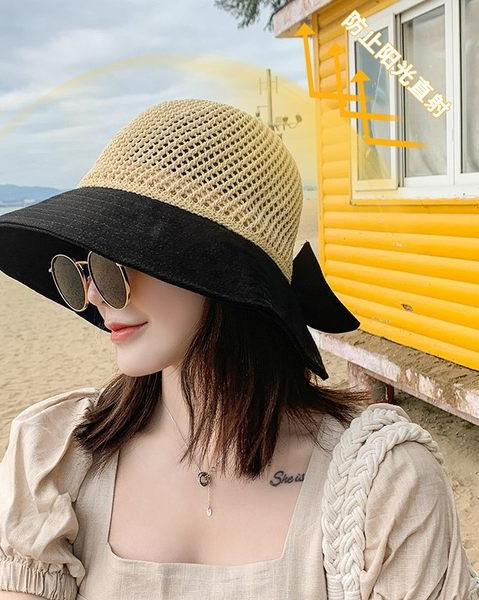 Ženska kapa za sunce s trakom