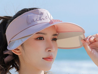 Γυναικείο καλοκαιρινό καπέλο - με συρόμενο πάνελ