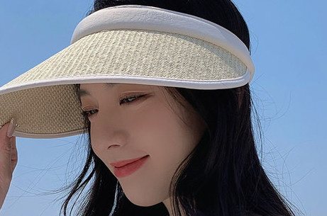 Ljetni slamnati vizir s UV zaštitom