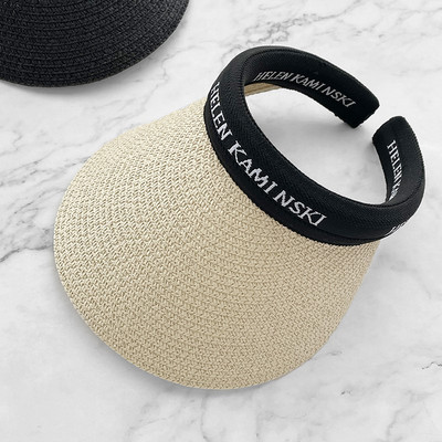 Γυναικείο ψάθινο καπέλο - με σκίαστρο ενάντια στις υπεριώδεις ακτίνες