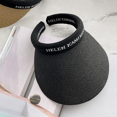 Γυναικείο ψάθινο καπέλο - με σκίαστρο ενάντια στις υπεριώδεις ακτίνες